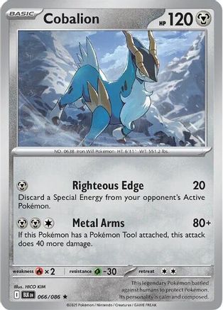 [PKM] Cobalion (066/086) [Scarlet & Violet: Black Bolt]