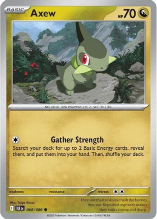 [PKM] Axew (068/086) [Scarlet & Violet: Black Bolt]