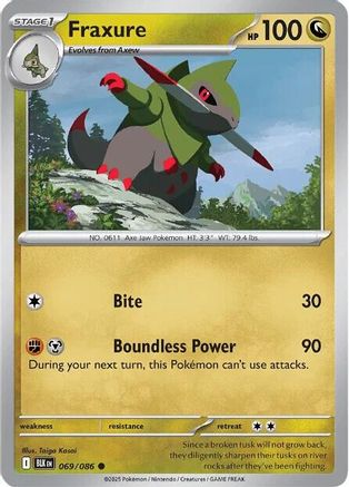 [PKM] Fraxure (069/086) [Scarlet & Violet: Black Bolt]
