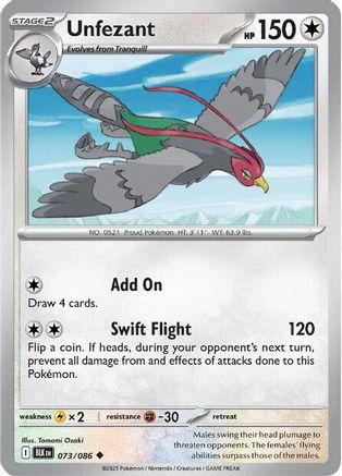 [PKM] Unfezant (073/086) [Scarlet & Violet: Black Bolt]