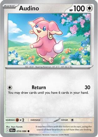 [PKM] Audino (074/086) [Scarlet & Violet: Black Bolt]