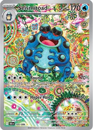 [PKM] Seismitoad (105/086) [Scarlet & Violet: Black Bolt]