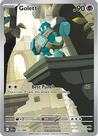 [PKM] Golett (122/086) [Scarlet & Violet: Black Bolt]