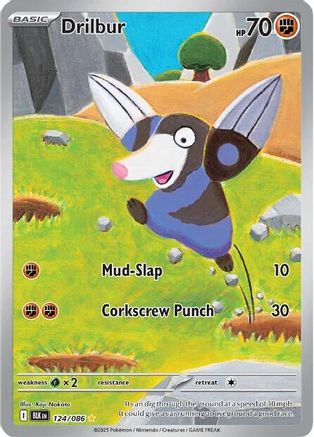 [PKM] Drilbur (124/086) [Scarlet & Violet: Black Bolt]