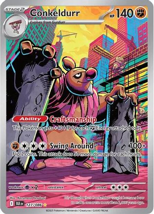 [PKM] Conkeldurr (127/086) [Scarlet & Violet: Black Bolt]