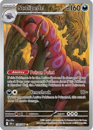 [PKM] Scolipede (134/086) [Scarlet & Violet: Black Bolt]