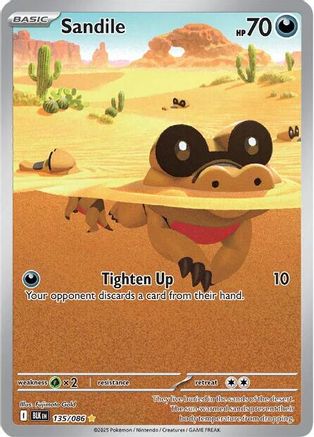 [PKM] Sandile (135/086) [Scarlet & Violet: Black Bolt]