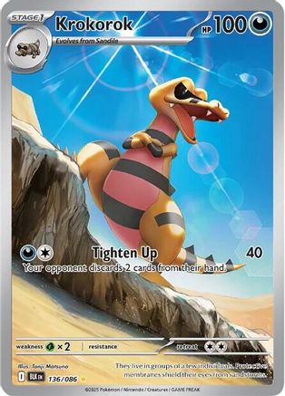 [PKM] Krokorok (136/086) [Scarlet & Violet: Black Bolt]