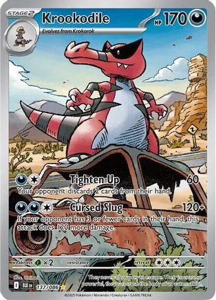 [PKM] Krookodile (137/086) [Scarlet & Violet: Black Bolt]