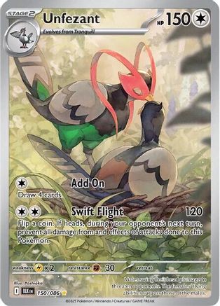 [PKM] Unfezant (150/086) [Scarlet & Violet: Black Bolt]