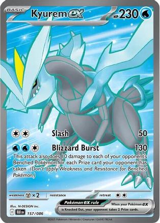 [PKM] Kyurem ex (157/086) [Scarlet & Violet: Black Bolt]