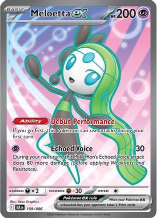 [PKM] Meloetta ex (159/086) [Scarlet & Violet: Black Bolt]