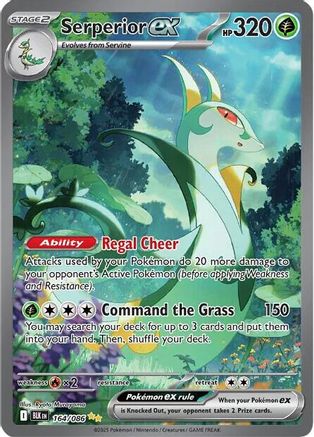 [PKM] Serperior ex (164/086) [Scarlet & Violet: Black Bolt]