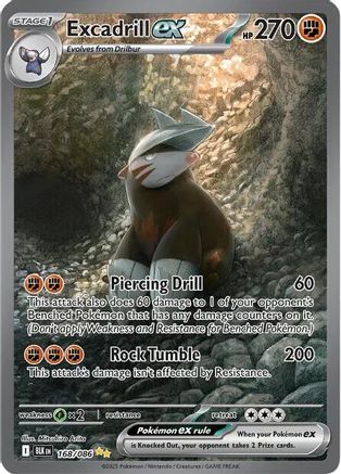 [PKM] Excadrill ex (168/086) [Scarlet & Violet: Black Bolt]