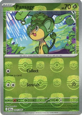 [PKM] Pansage (004/086) (Master Ball Pattern) [Scarlet & Violet: Black Bolt]