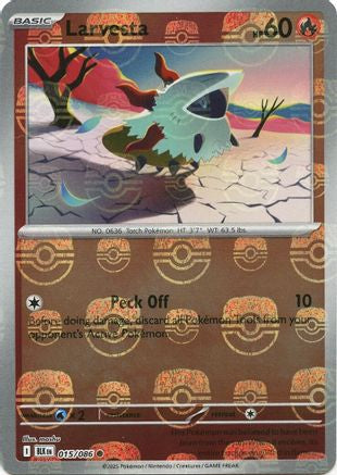 [PKM] Larvesta (015/086) (Master Ball Pattern) [Scarlet & Violet: Black Bolt]