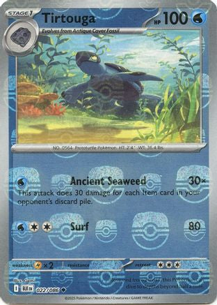 [PKM] Tirtouga (022/086) (Master Ball Pattern) [Scarlet & Violet: Black Bolt]