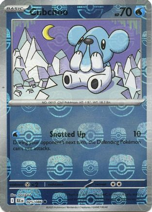 [PKM] Cubchoo (025/086) (Master Ball Pattern) [Scarlet & Violet: Black Bolt]
