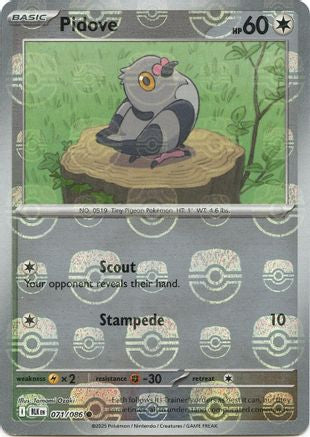 [PKM] Pidove (071/086) (Master Ball Pattern) [Scarlet & Violet: Black Bolt]