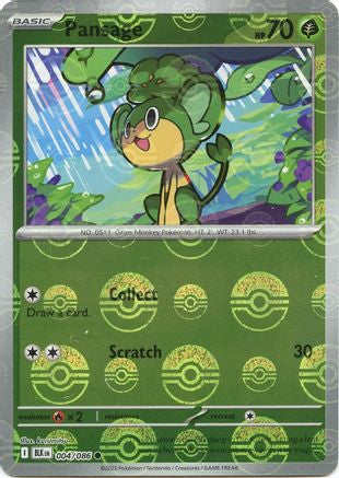 [PKM] Pansage (004/086) (Poke Ball Pattern) [Scarlet & Violet: Black Bolt]