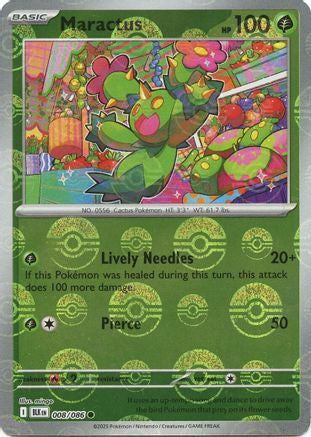 [PKM] Maractus (008/086) (Poke Ball Pattern) [Scarlet & Violet: Black Bolt]