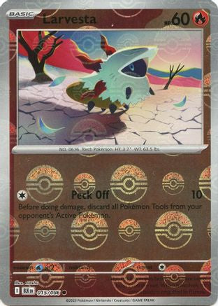 [PKM] Larvesta (015/086) (Poke Ball Pattern) [Scarlet & Violet: Black Bolt]