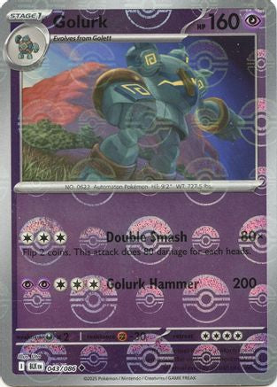 [PKM] Golurk (043/086) (Poke Ball Pattern) [Scarlet & Violet: Black Bolt]