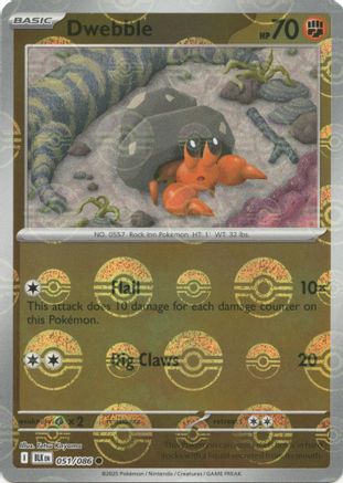 [PKM] Dwebble (051/086) (Poke Ball Pattern) [Scarlet & Violet: Black Bolt]