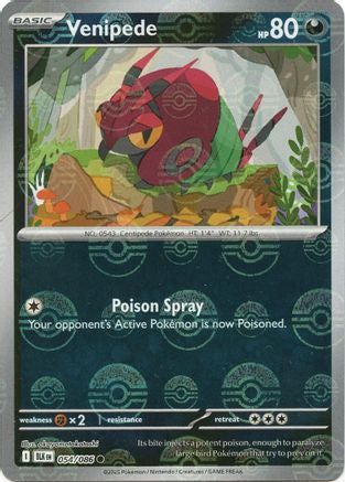 [PKM] Venipede (054/086) (Poke Ball Pattern) [Scarlet & Violet: Black Bolt]