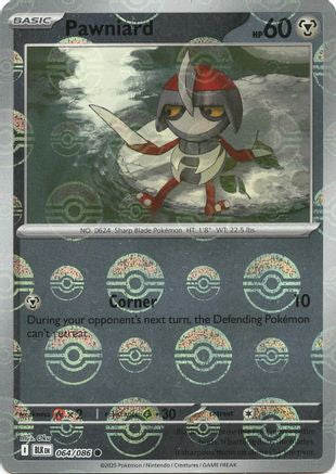 [PKM] Pawniard (064/086) (Poke Ball Pattern) [Scarlet & Violet: Black Bolt]