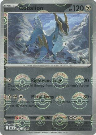 [PKM] Cobalion (066/086) (Poke Ball Pattern) [Scarlet & Violet: Black Bolt]
