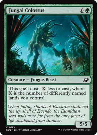 {@@ EOE C} Fungal Colossus [Edge of Eternities][EOE 184]