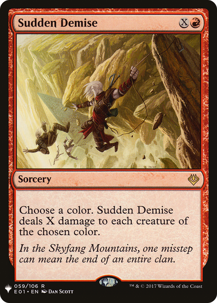 Sudden Demise [LIST E01-59]