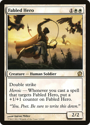 {R} Fabled Hero [Theros][THS 012]