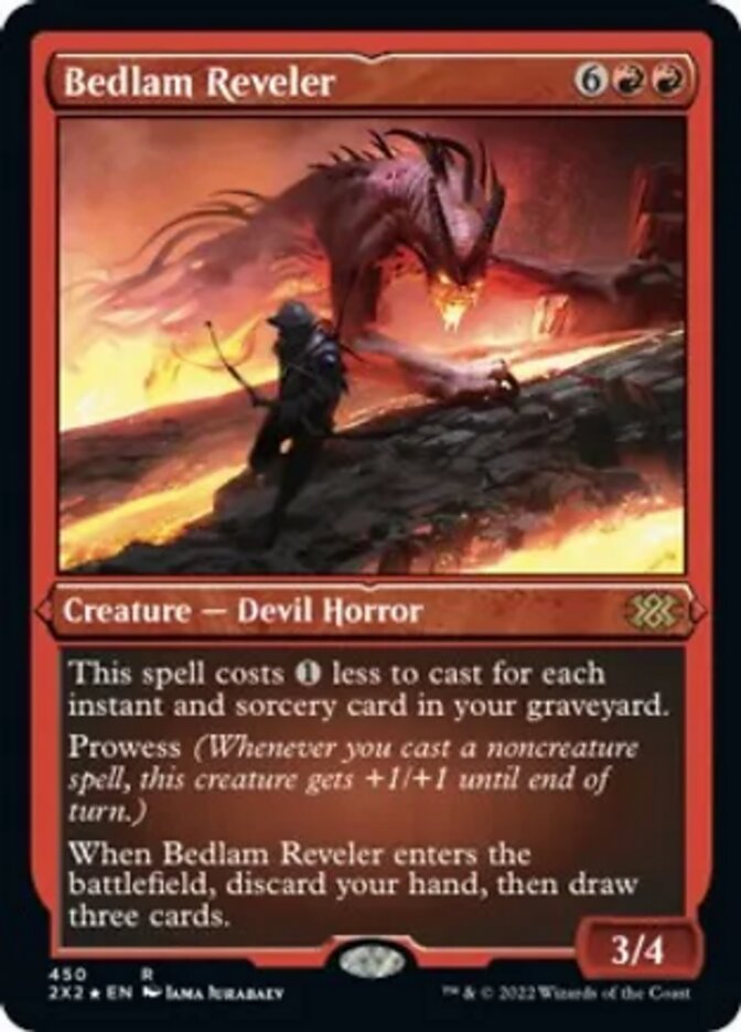 {R} Bedlam Reveler (Foil Etched) [Double Masters 2022][2X2 450]