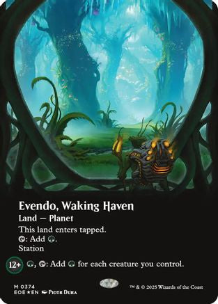 {@@ EOE R} Evendo, Waking Haven (Borderless) (Galaxy Foil) [Edge of Eternities][EOE 374]