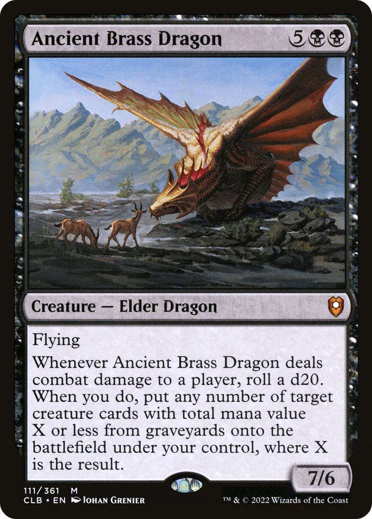 {R} Ancient Brass Dragon [Commander Legends: Battle for Baldur's Gate][CLB 111]