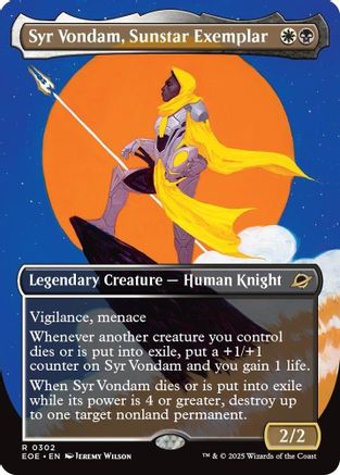 {@R} Syr Vondam, Sunstar Exemplar (Borderless) [Edge of Eternities][EOE 302]