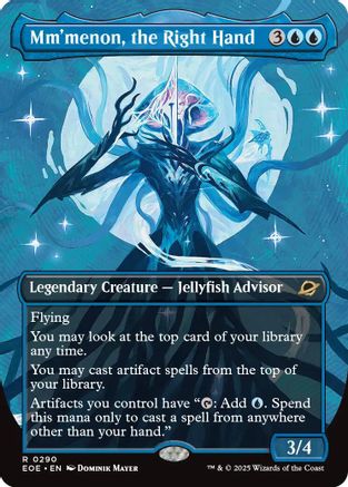 {@@ EOE R} Mm'menon, the Right Hand (Borderless) [Edge of Eternities][EOE 290]