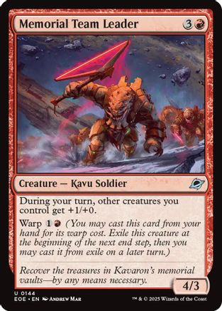 {@@ EOE C} Memorial Team Leader [Edge of Eternities][EOE 144]