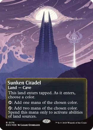 {@@ EOC R} Sunken Citadel (0176) (Poster) (Galaxy Foil) [Edge of Eternities: Stellar Sights][EOS 176]