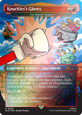 Knuckles's Gloves - The Reaver Cleaver (Rainbow Foil) [SLD 2095]  Foil