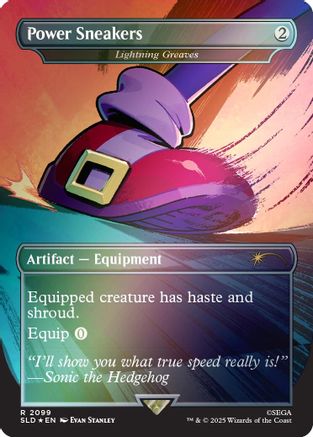 Power Sneakers - Lightning Greaves (Rainbow Foil) [SLD 2099]  Foil