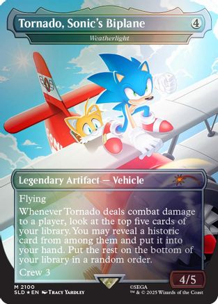 Tornado, Sonic's Biplane - Weatherlight (Rainbow Foil) [SLD 2100]  Foil