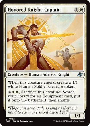 {@C} Honored Knight-Captain [Edge of Eternities][EOE 022]