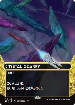 {R} Crystal Quarry (0010) (Borderless) [Edge of Eternities: Stellar Sights][EOS 010]