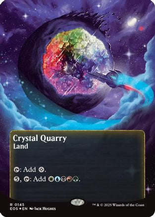 {@@ EOC R} Crystal Quarry (0145) (Poster) (Galaxy Foil) [Edge of Eternities: Stellar Sights][EOS 145]
