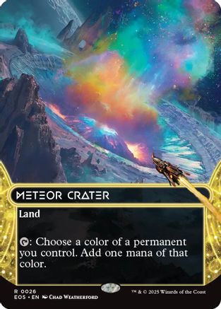 {@@ EOC R} Meteor Crater (0026) (Borderless) [Edge of Eternities: Stellar Sights][EOS 026]