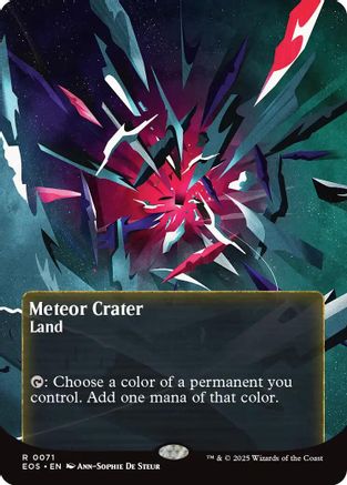 {@@ EOC R} Meteor Crater (0071) (Poster) [Edge of Eternities: Stellar Sights][EOS 071]