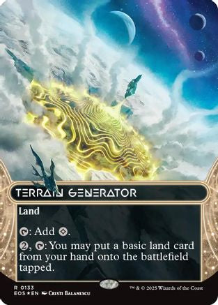 {@@ EOC R} Terrain Generator (0133) (Borderless) (Galaxy Foil) [Edge of Eternities: Stellar Sights][EOS 133]